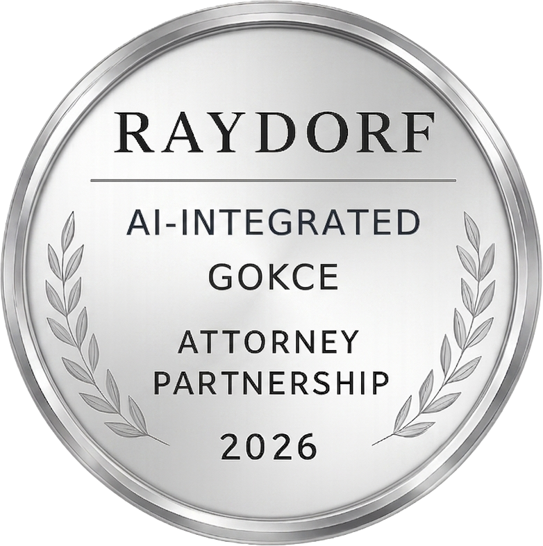 Raydorf AI-Integrated certification badge issued to Gökçe Attorney Partnership